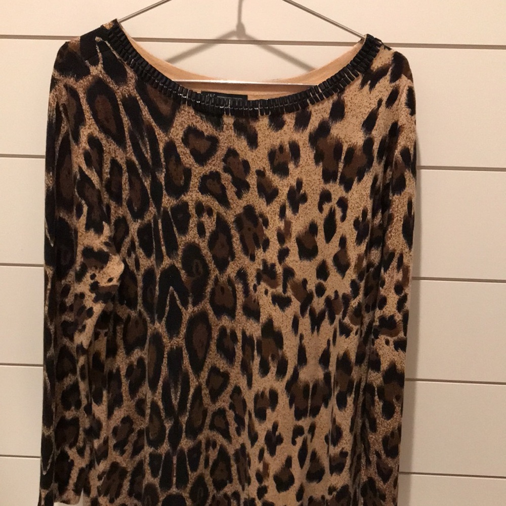I-N-C International Concepts Leopard Print Sweater - image 3